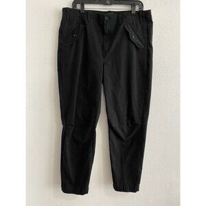 Banana Republic Women’s Authentic Chino Pants Black 14 Preppy Minimalist  H22